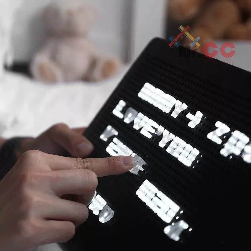 Luminaria Light Box Peg Board A4  OU A5 Montagem D Mensagem Recado