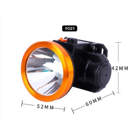 Imagem Lanterna De Cabeça 1 Led Recarregável Super Forte Bike Pesca