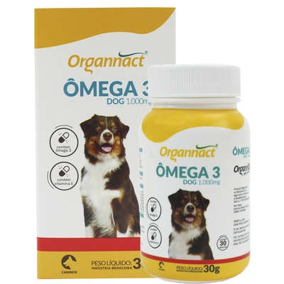 Suplemento Omega 3 Dog 1000 mg Organnact 30 capsulas