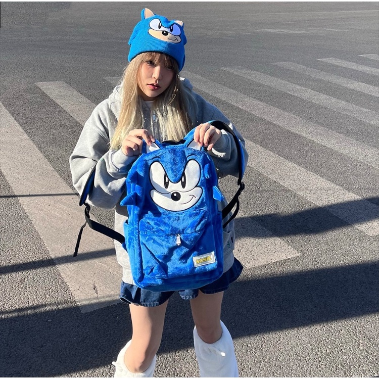 Crianças Sonic O Ouriço Mochila Menina em Oferta na Shopee