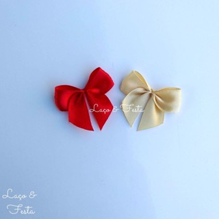 Laço/lacinho De Cetim N°3 4,5 X 4 /50 Unids Lembrancinhas em Oferta na Shopee