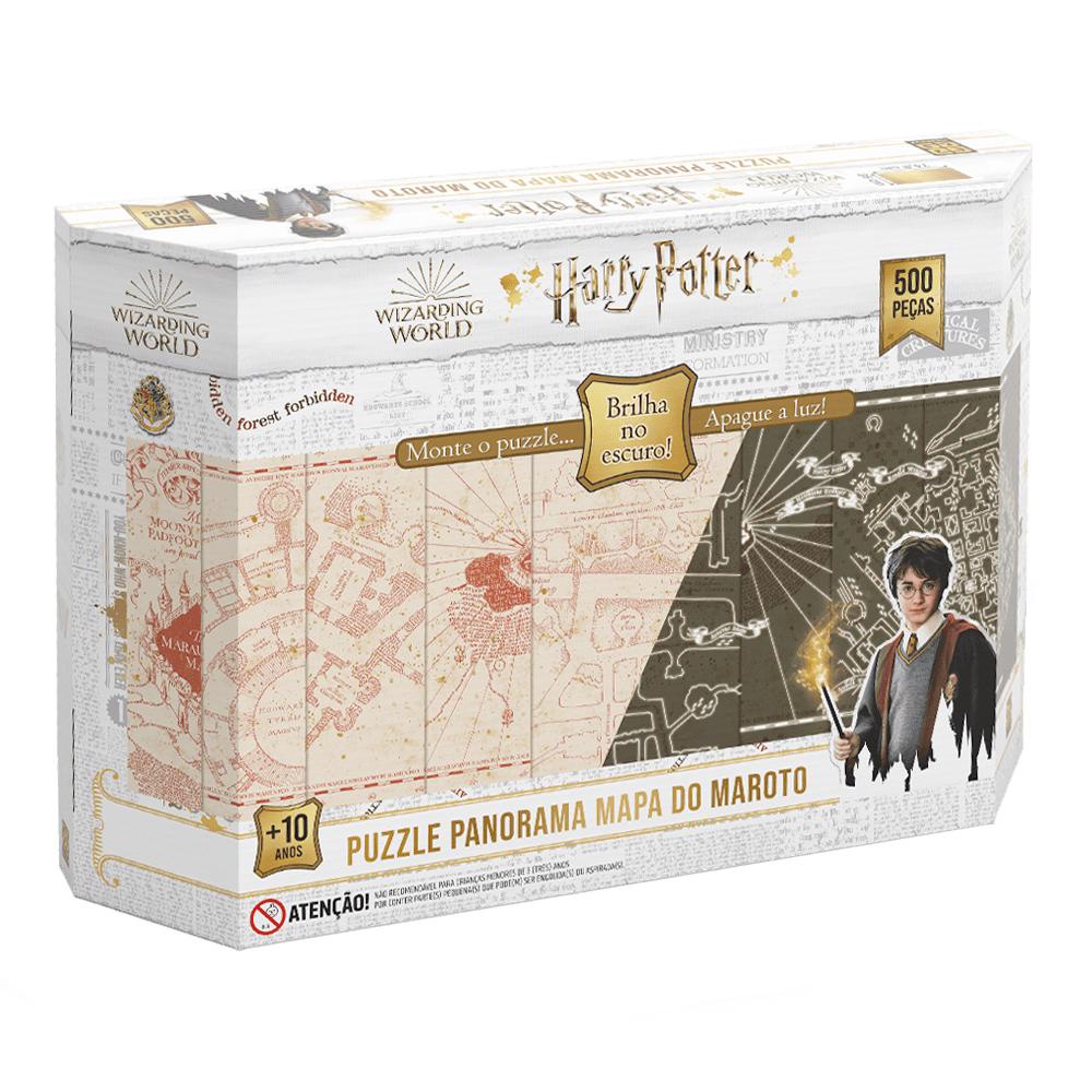 Puzzle 500 peças Panorama Harry Potter Brilha no Escuro