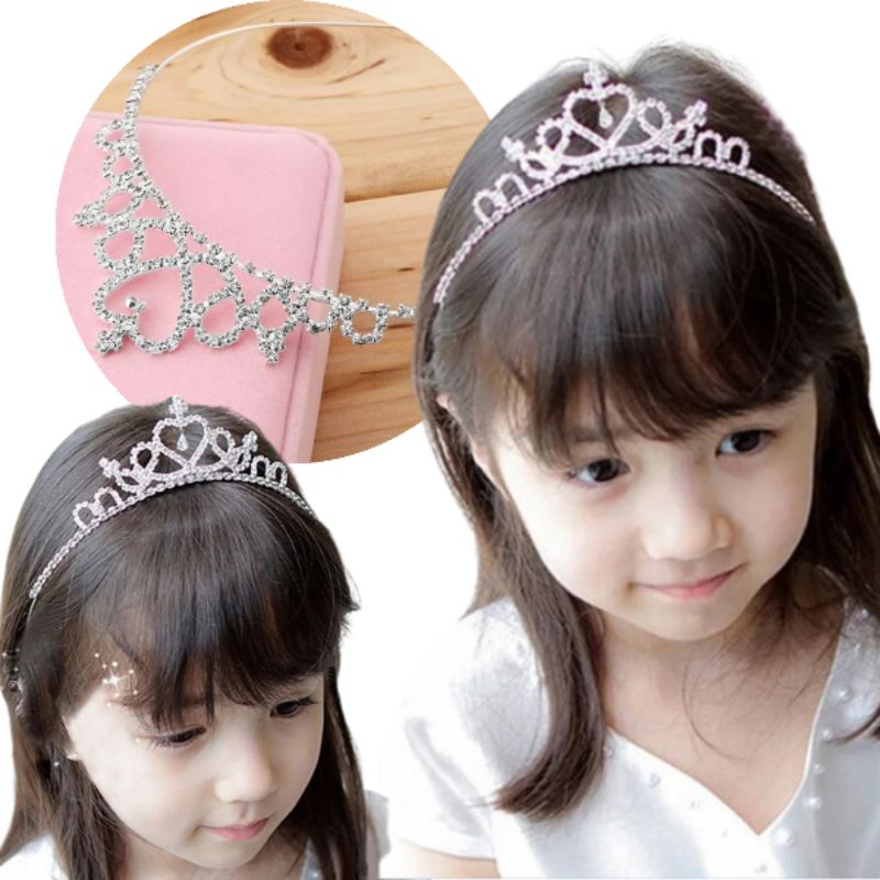 Descubra 48 image penteados com tiara de princesa infantil