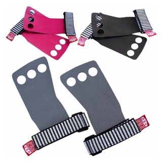 Luva Grip 3 Furos Couro Treino Funcional Barra em Oferta na Shopee
