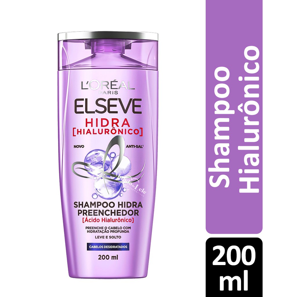 Shampoo Elseve Hidra Hialurônico Preenchedor Loréal Paris 200ml em Oferta na Shopee