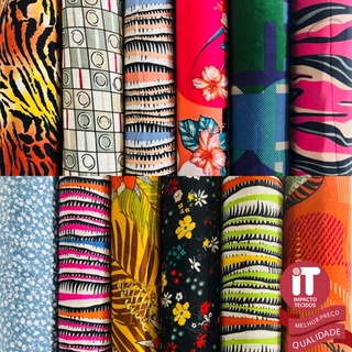 Tecido Crepe Aya Estampado 1mt x 1,40 de largura padrão