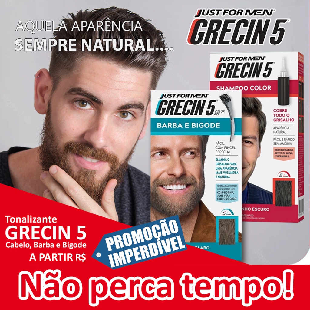 Grecin 5 Barba ou Cabelo - TODOS OS TIPOS