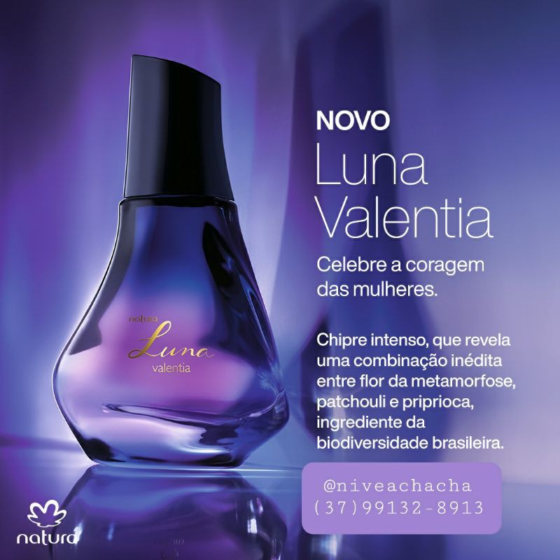 Deo parfum Luna Valentia Natura | Shopee Brasil