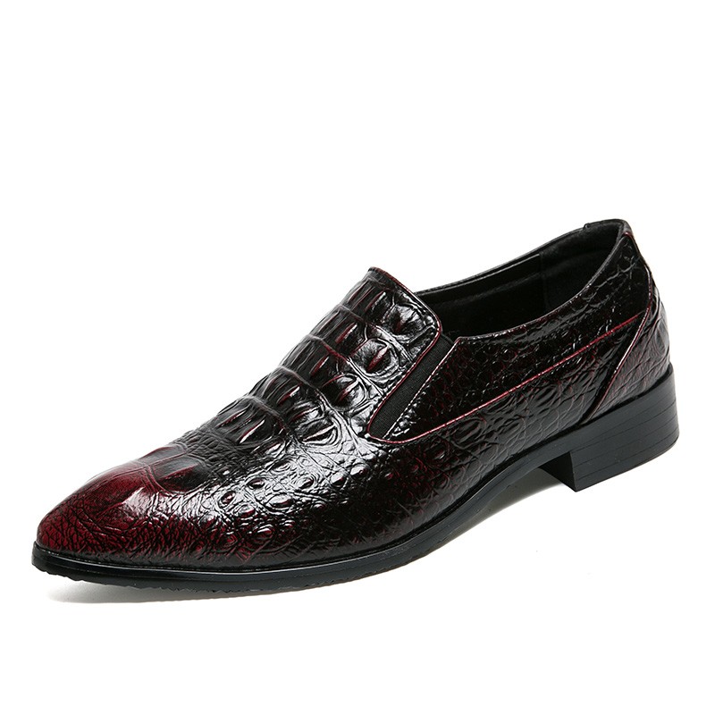 sapato social de couro de jacaré