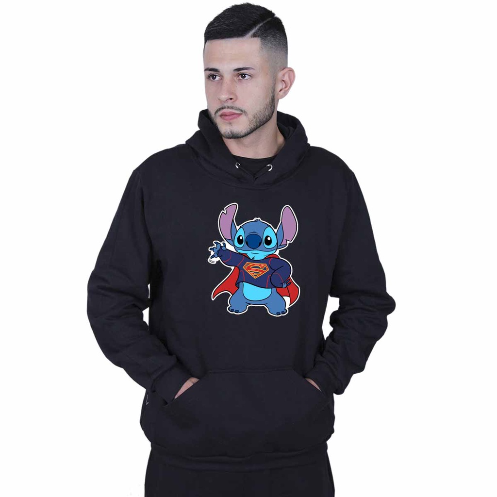 Moletom Agasalho Casaco Lilo Stitch Super Homen Blusão