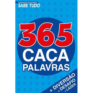 Almanaque Passatempos Sabe-Tudo 365 Caça-Palavras em Oferta na Shopee