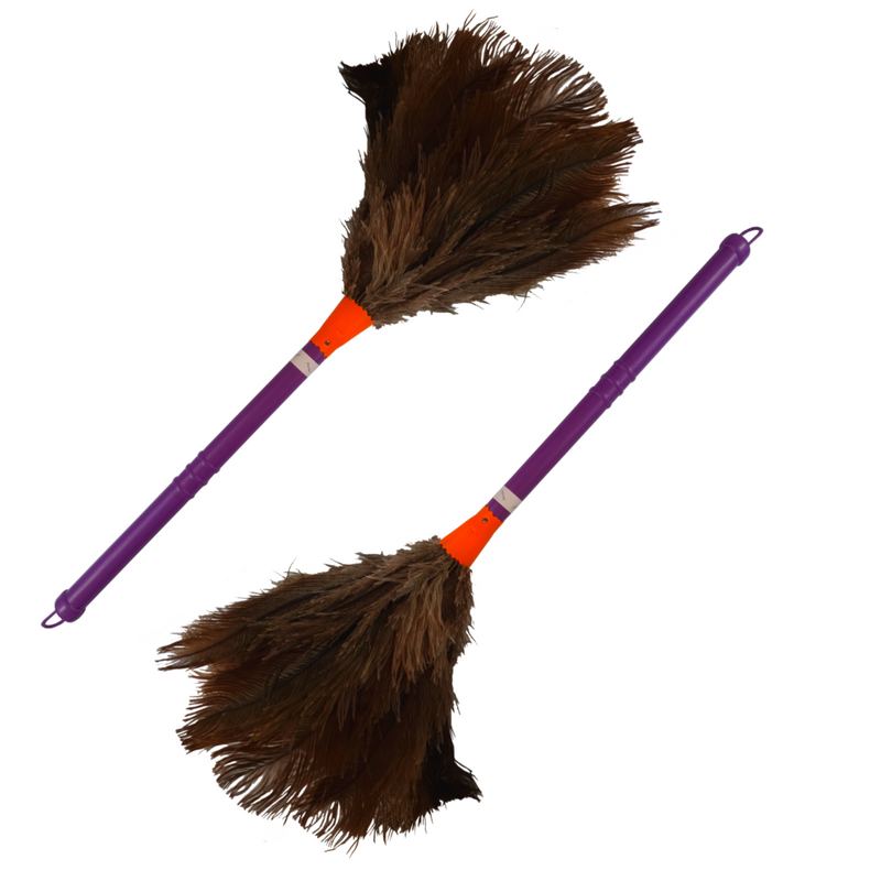 Kit 2 Espanador De Pó Penas De Avestruz Tira Poeira 48 Cm
 em Oferta na Shopee