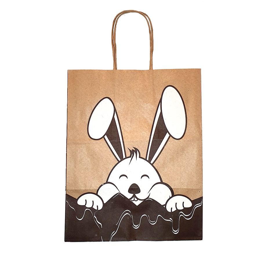 Sacola de Papel Páscoa Coelho Ref 6550 - 10 unidades - WMA - Rizzo Embalagens