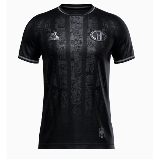 Nova Camisa Atletico Mg Manto Galo Preta 2022