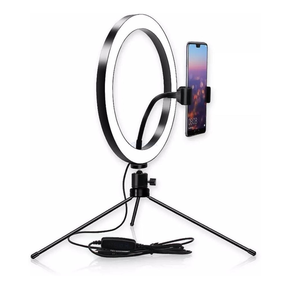 🔥🔥🔥 Ring Light 26cm/10 Polegadas + Tripé De Mesa + Suporte Celular anel  led p/ xiaomi iphone samsung | Shopee Brasil