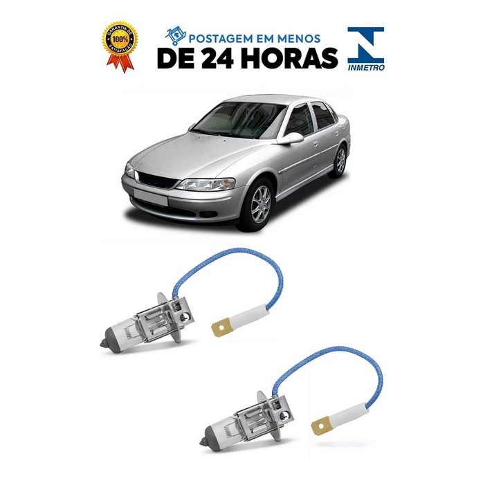 Par Lampada Farol de Milha Vectra 1997 1998 1999 2000 2001 2002 2003 2004 2005 H3
