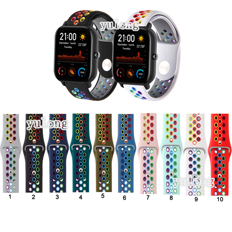 Pulseira De Silicone Para Relógio Huami Amazfit GTS2 GTS4 mini GTS3 GTS2e Neo GTS 2 3 4 2e