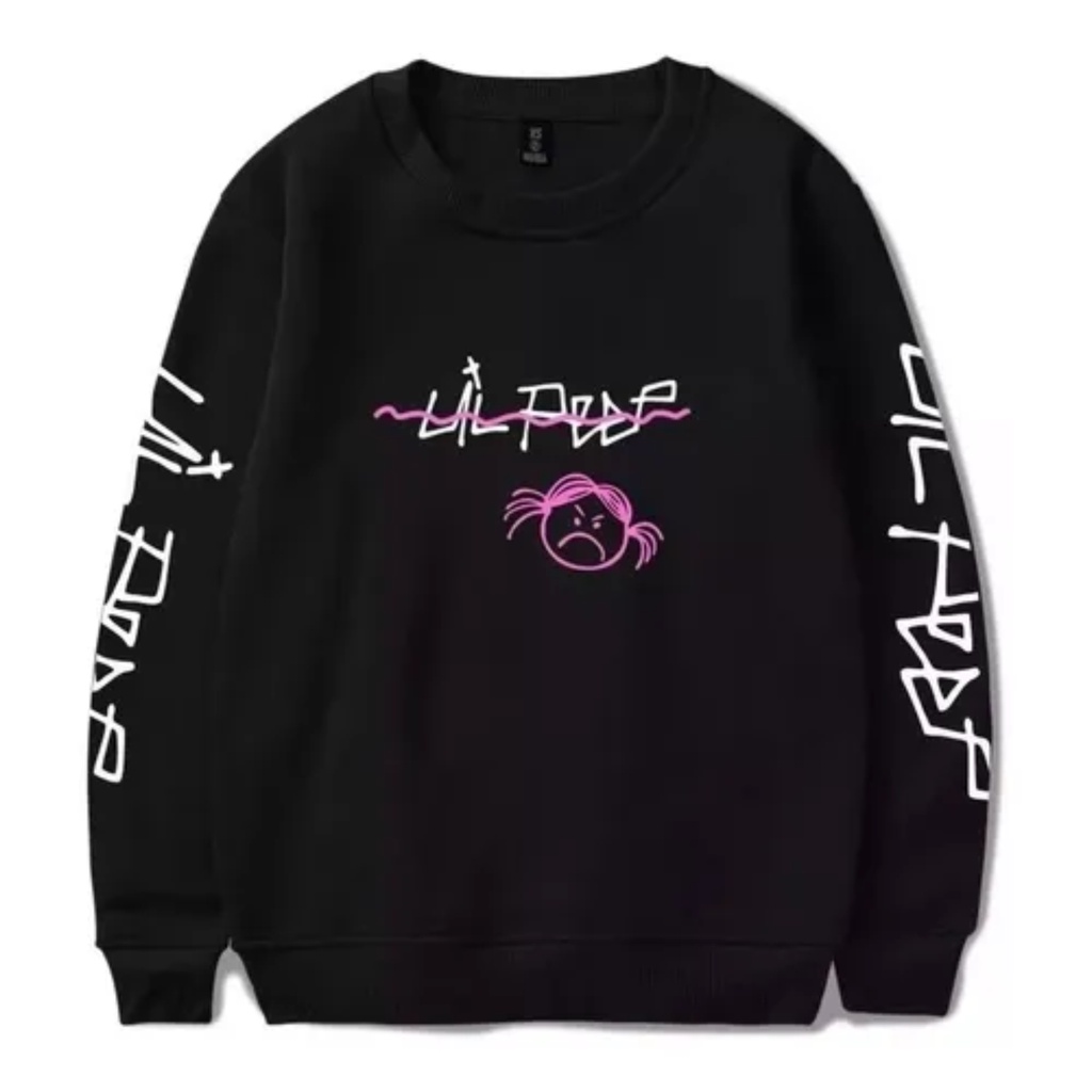 Casaco Gola Redonda Lil Peep Rostinho Sad Boy.