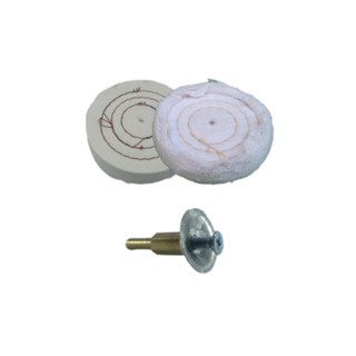 kit 2 rodopanos algodão e flanela 3" e adaptador de furadeira em Oferta na Shopee