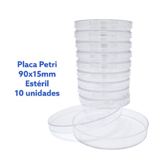 Placa De Petri Estéril 90x15mm 10 unidades