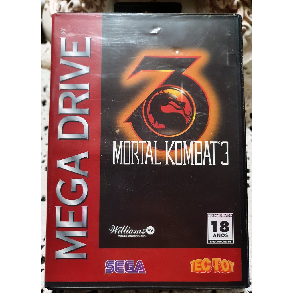 Mortal Kombat 3 (mega Drive) Com Manual E Pôster