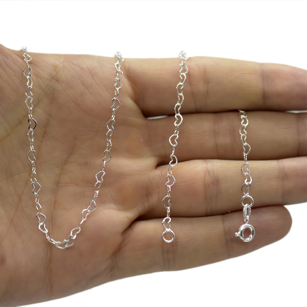 Kit Conjunto Colar Gargantilha Choker Banhada Prata 925 Legítima + Pulseira Elo Coração em Oferta na Shopee