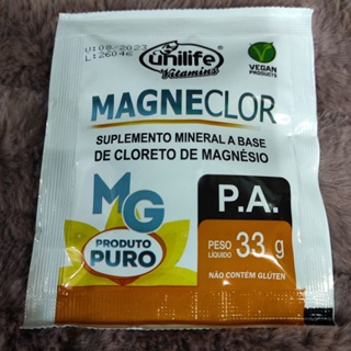 CLORETO DE MAGNÉSIO P.A em pó 33g sabor original (Unilife) UNIDADE em Oferta na Shopee