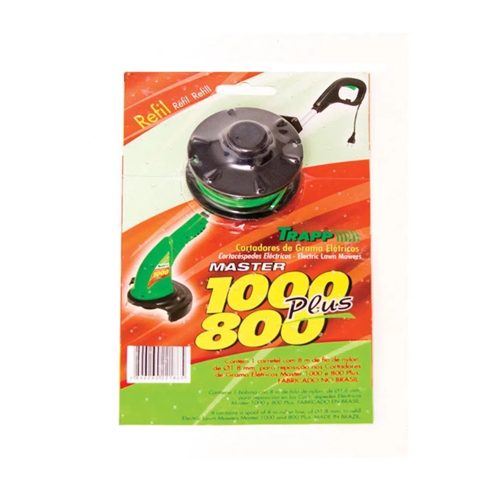 Refil Nylon para Roçadeira Master 800-1000 Plus c/ 8 Metros TRAPP