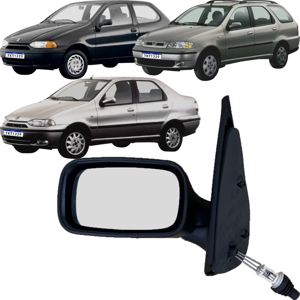 Retrovisor Esquerdo Manual Cofran Palio/Weekend Siena 1996 a 2000 em Oferta na Shopee