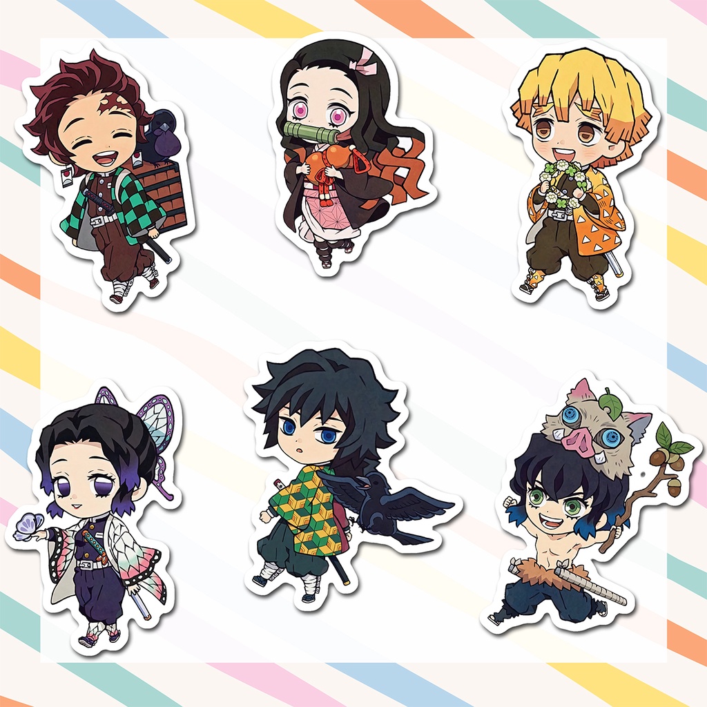 Kit Ímãs Anime Demon Slayer Kimetsu no Yaiba - 6 unidades