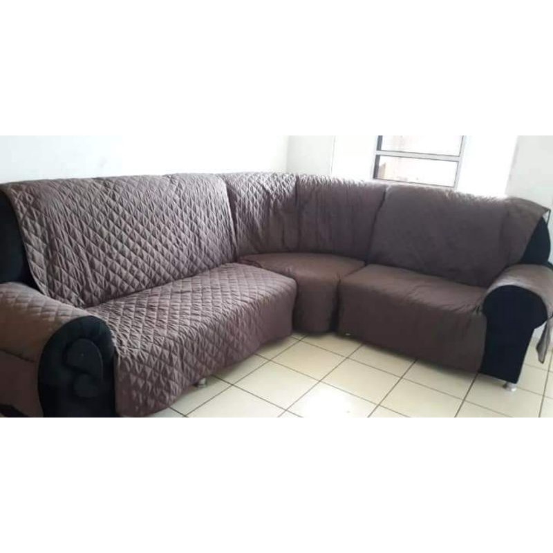 Protetor de sofá de canto 6 lugares sob medidas Promoção | Shopee Brasil