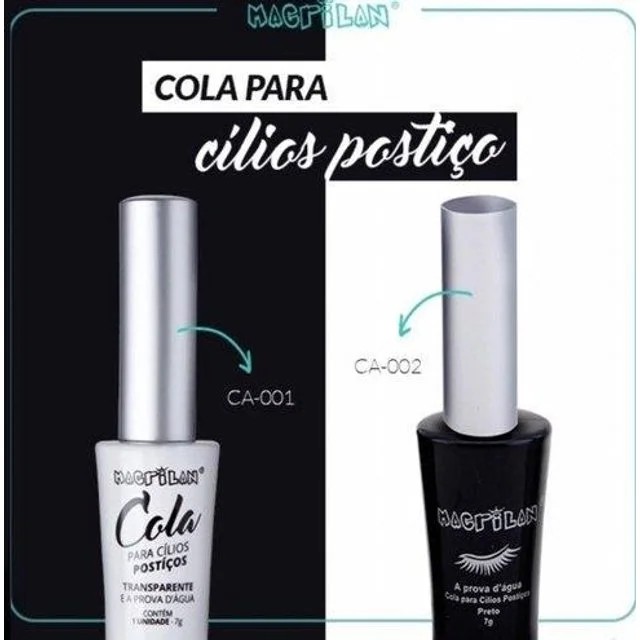 Cola Para Cílios Postiços Transparente - A PROVA D'AGUA Macrilan em Oferta na Shopee
