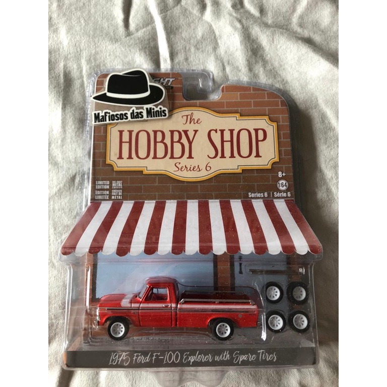 Greenlight 1975 Ford F100 Explorer Hobby Shop Com jogo de rodas extra !!!