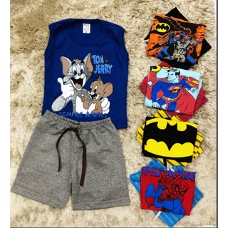 Conjunto Infantil Masculino Verão Moletinho Personagem