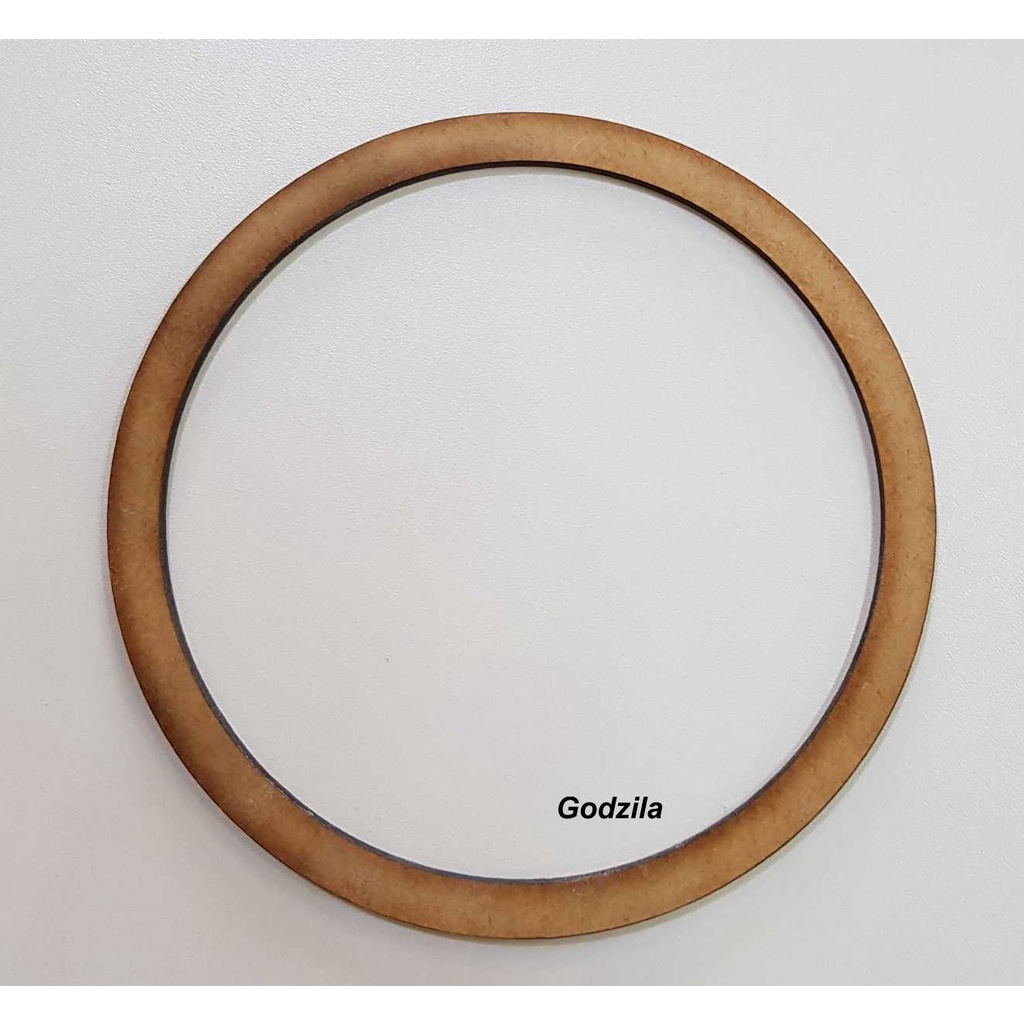 ARO 14cm de diâmetro MDF CRU 3MM E 1CM DE LARGURA