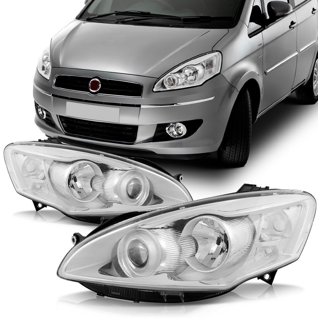 Par Farol Idea 2011 2012 2013 2014 2015 2016 Foco Duplo Cromado em Oferta na Shopee