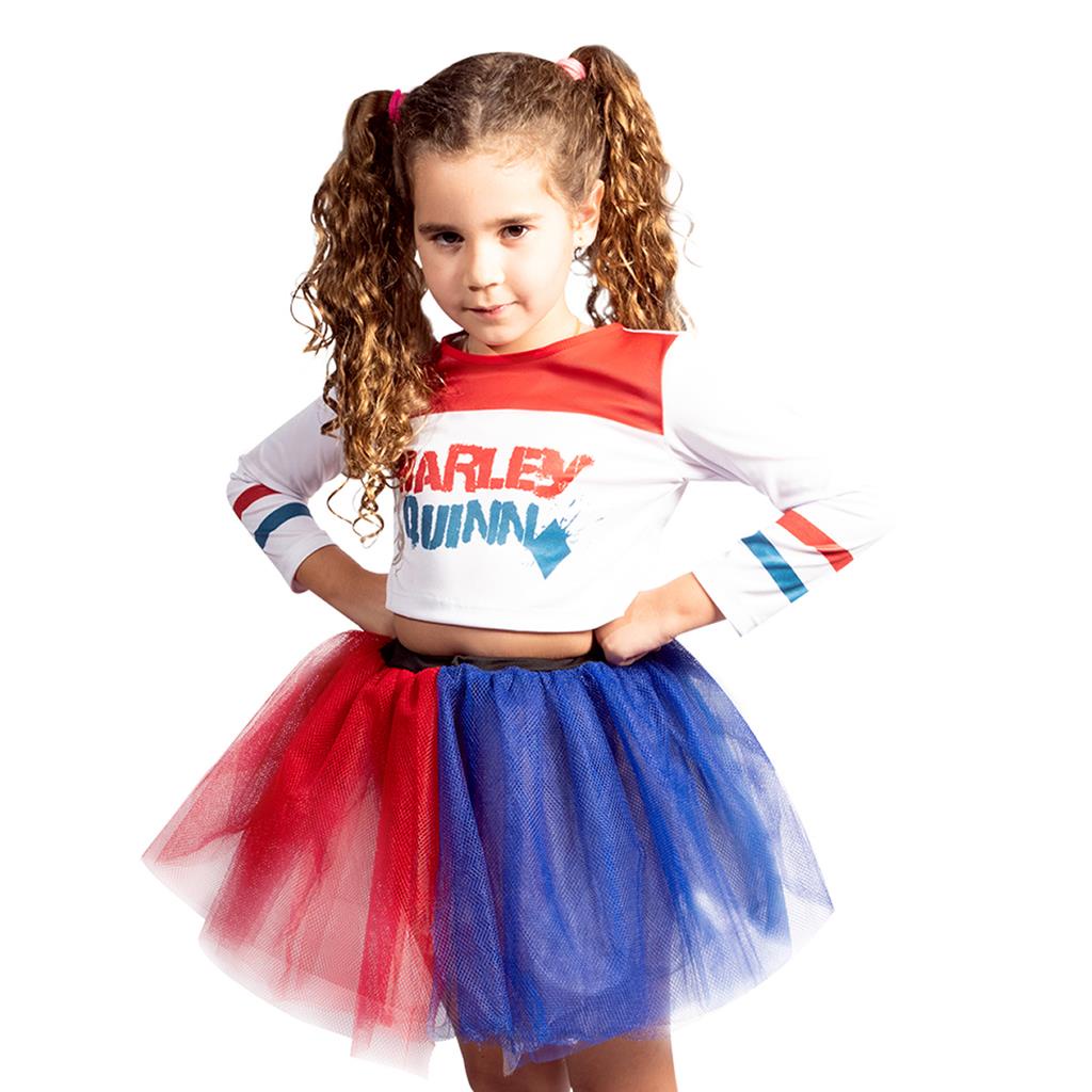 Fantasia Infantil Arlequina Esquadrao Suicida Novabrink T. M