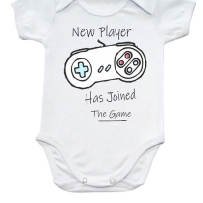 Roupa Bebe Bodie Bebê Geek Baby Controle Video Game Barato