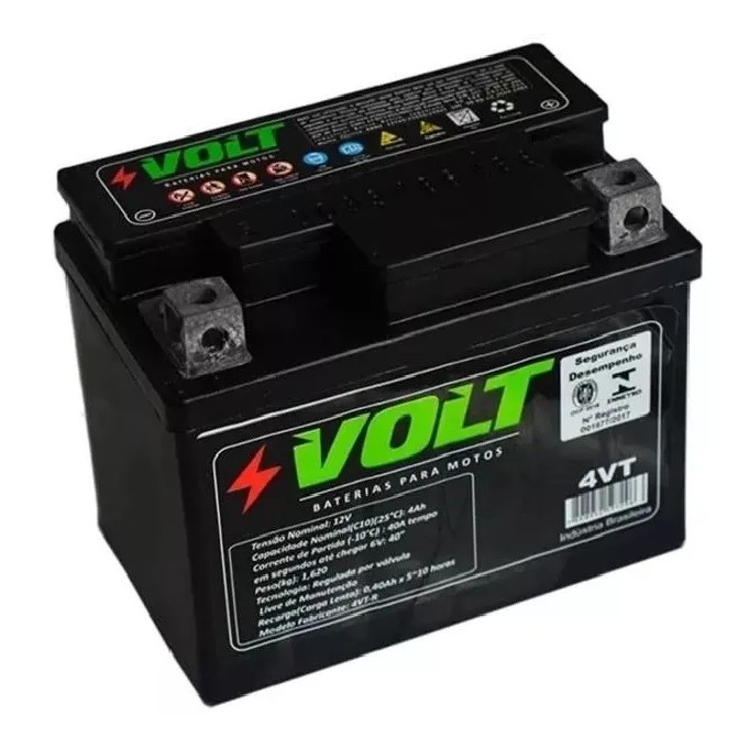 Bateria Moto 4vt 4ah Amperes 12v Biz C100 Es Titan 00/ Cg 125 2004 P Pedal em Oferta na Shopee