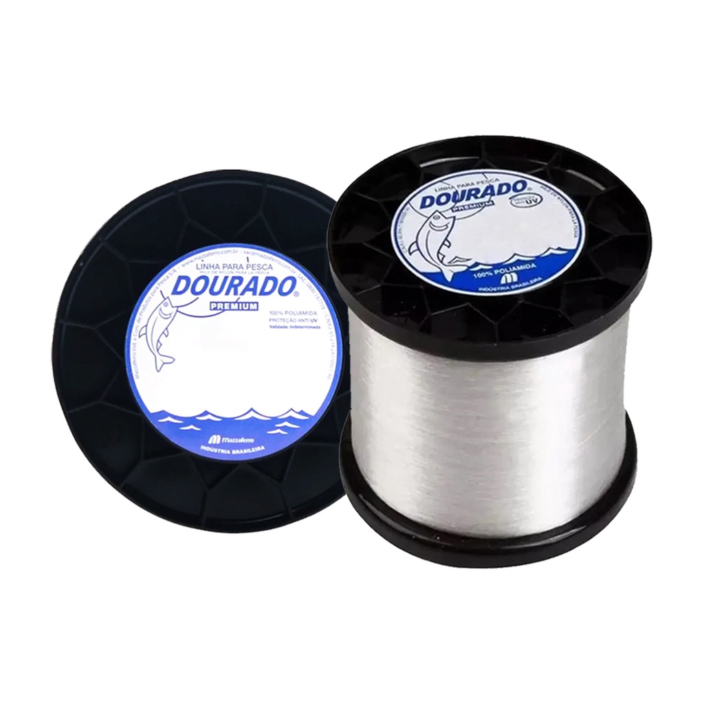 Linha Pesca Monofilamento Mazzaferro Dourado Premium 0.30mm 10.6 Lb 250g 2.470m