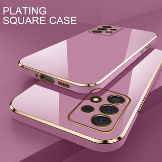 Capa Flexível De Silicone/TPU Galvanizada Anti-Impacto Para Samsung Galaxy A12/A13/A22/A23/A32/4G/5G