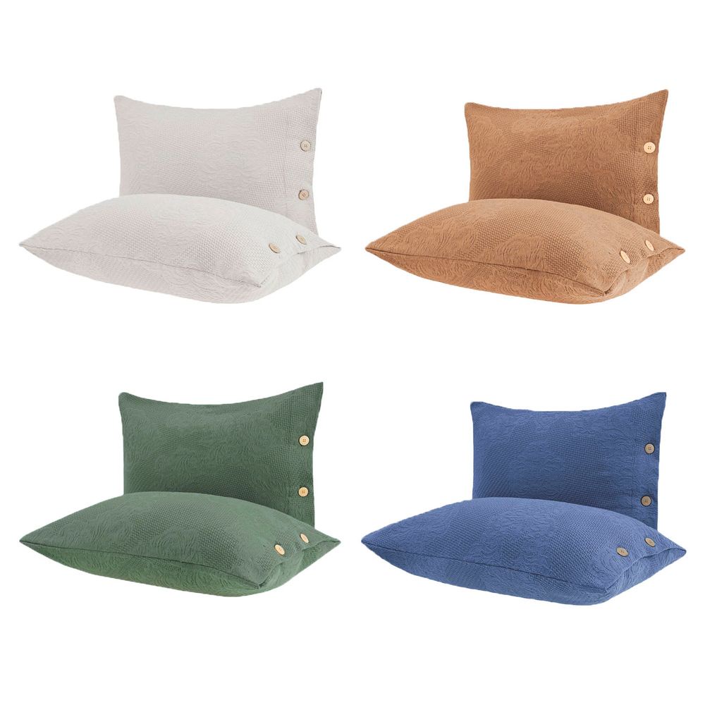 Kit Capa para Travesseiro Buddemeyer Medalhão 100% Algodão 2 peças em Oferta na Shopee