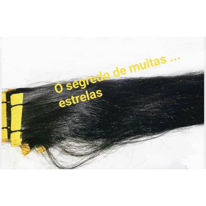 MEGA HAIR CABELO HUMANO 30 PEÇAS NA( FITA CIRÚRGICA) NÃO MELA REUTILIZÁVEL SEM  DE CABELOS /60 CM