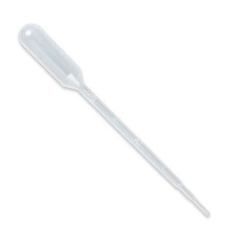 kit 3 Pipetas Pasteur Plástica 1ml Descartável Conta Gotas Transferência de Líquidos Laboratório