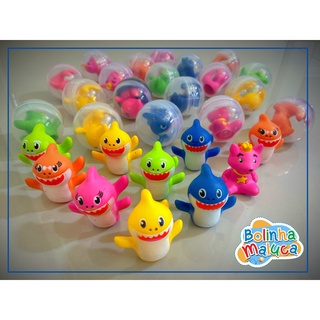 Dedoches Baby Shark 6 Personagens Principais (COMPLETO) | Brinquedos 2 Polegadas Kit Festa Lembrancinha Aniversário