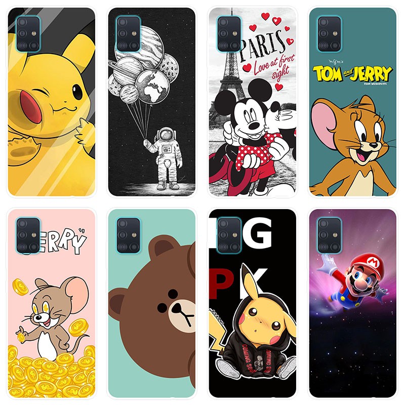 Capa Celular De Celular Flexível De Silicone / Tpu Para Samsung galaxy A51 Core capinha Telefone Para luxo Samsung A51