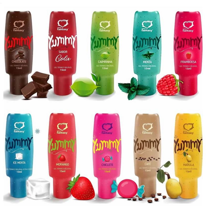 Gel Massageador YUMMY Lubrificante Intimo 15ml Sexy Fantasy SEX SHOP