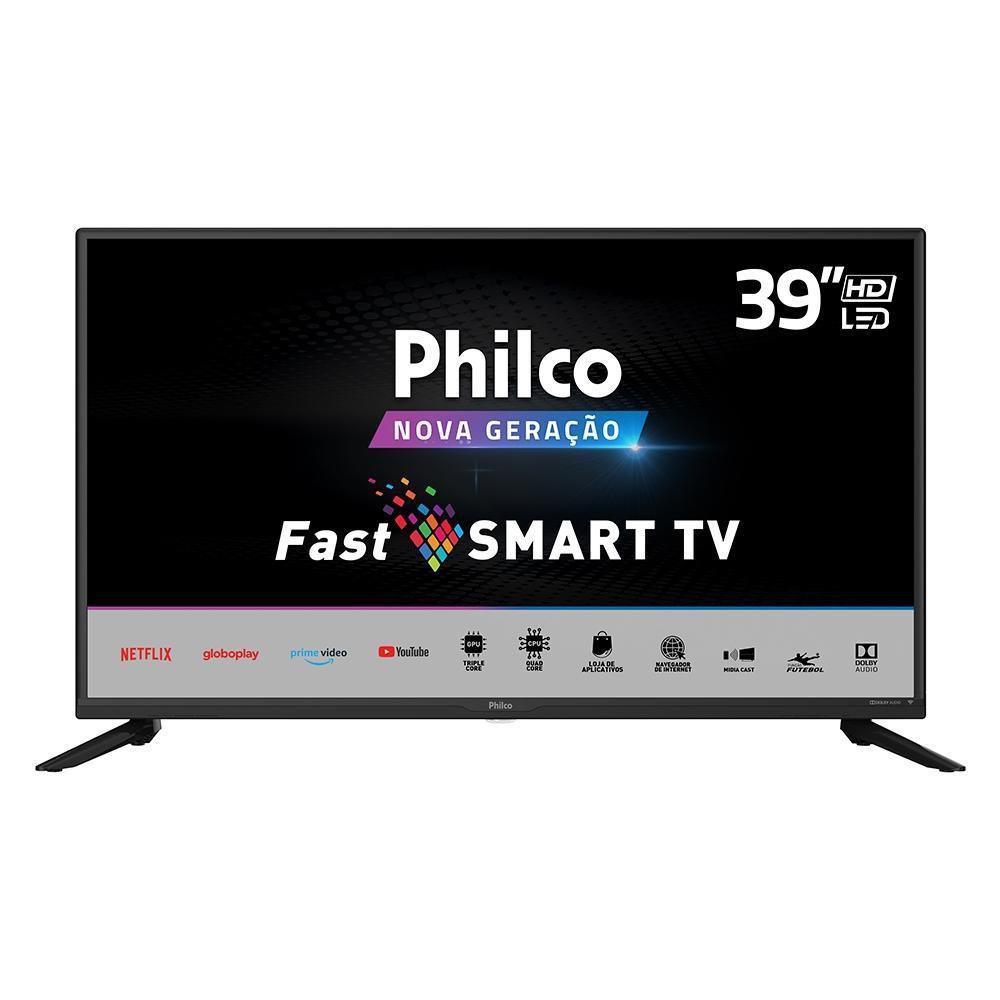 Smart TV Philco PTV39G65N5CH, 39, HD, LED, HDMI/USB/Wi-Fi, 60Hz - Bivolt - Até 60% OFF. - MEGA DESCONTÃO !