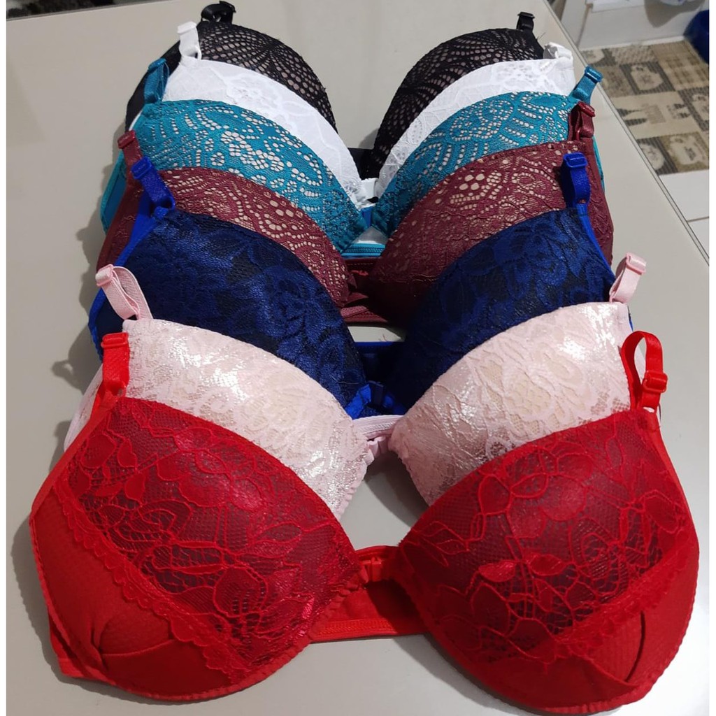 Calcinha Sutiã Kit C 10 Lingerie Atacado Promoção Shopee Brasil