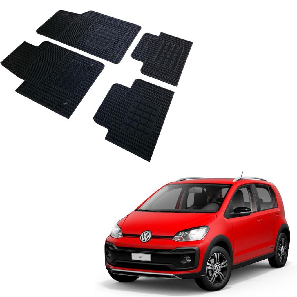 Jogo 4 Pecas Tapete Automotivo Especifico VW UP 100% Borracha Borcol